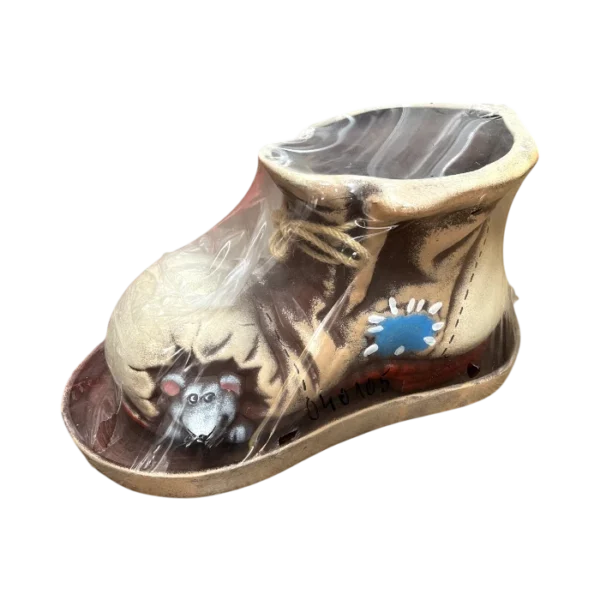 Керамична саксия Обувка