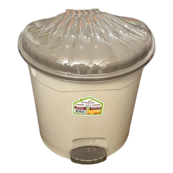 Кош за боклук Мида с педал мини бежов 3,5L