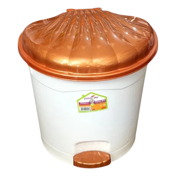 Кош за боклук Мида с педал мини бял 3,5L