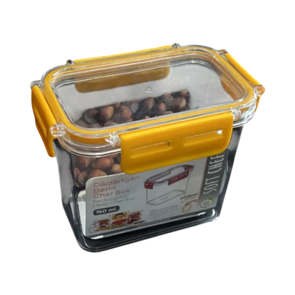 Кутия за съхранение от кристална пластмаса 760ml