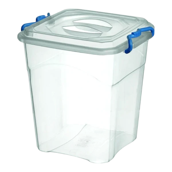 Кутия за съхранение с щипки квадратна Стерк 10L