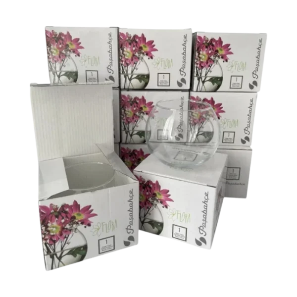 Стъклена ваза Ботаника кълбо